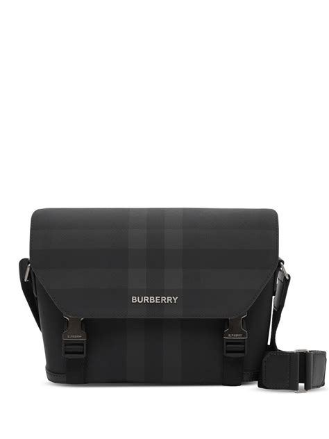 burberry embossed messenger bag|burberry messenger bags for men.